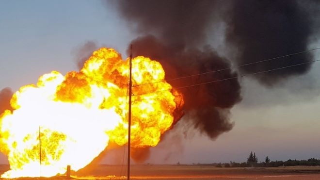 Мощна експлозия е станала в центъра за производство на боеприпаси в