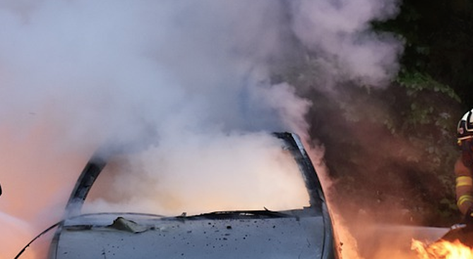 69 годишен мъж е леко обгазен при инцидент със запалил се