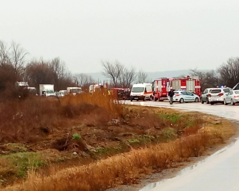 Поредна тежка катастрофа е станала в дъждовния вторник научи агенция