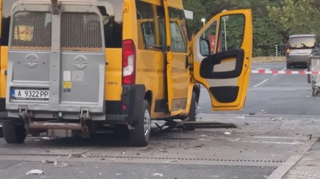 Метанова бутилка се взриви на бензиностанция в Бургас, мъж и внучката му пострадаха /снимки/