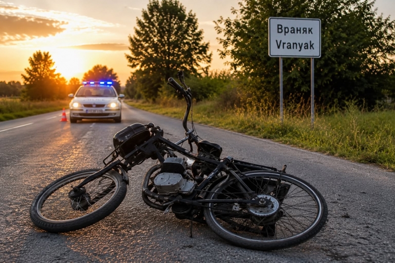 Кръв на пътя! Мъртвопиян се размаза с колело във Врачанско, написаха му акт
