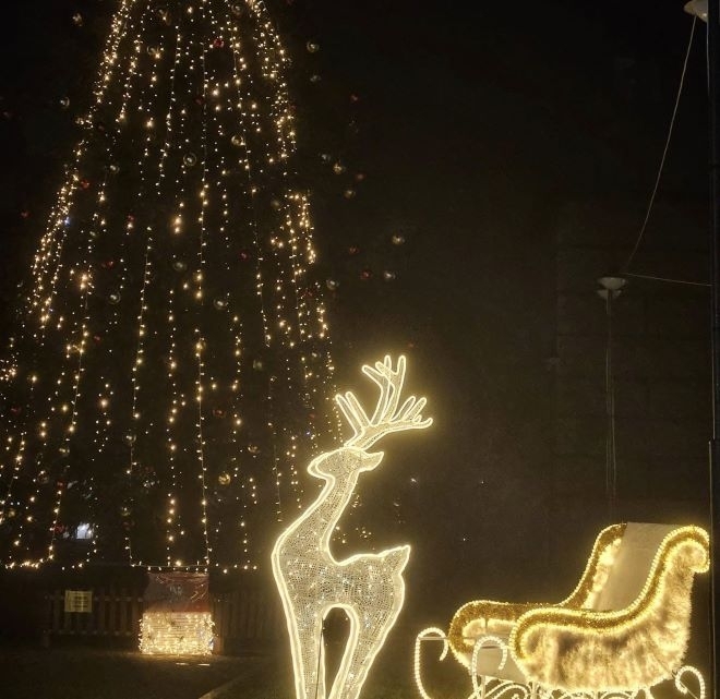 В присъствието на много деца и възрастни бяха запалени светлините