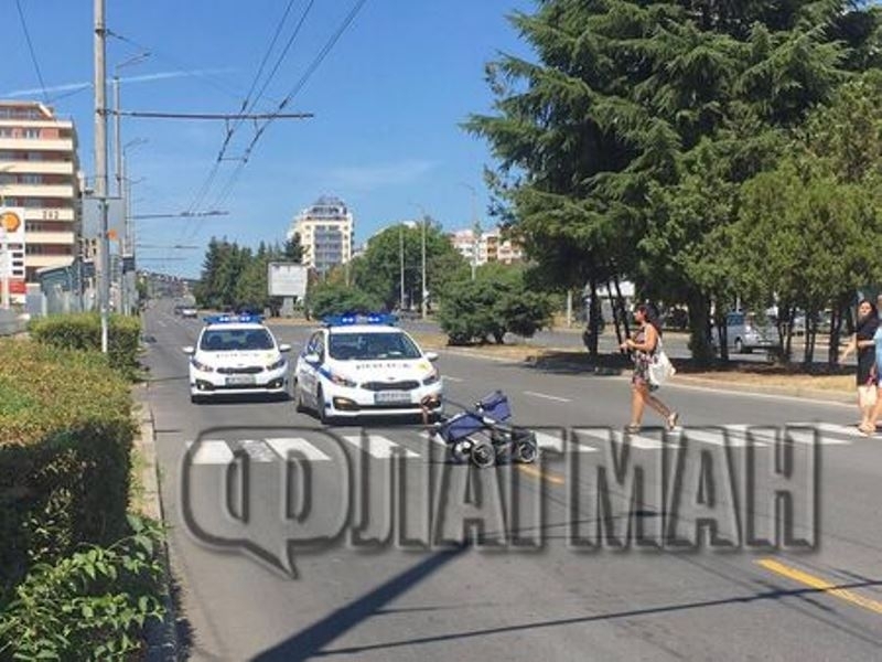 Лек автомобил Опел Корса с бургаска регистрация помел майка с