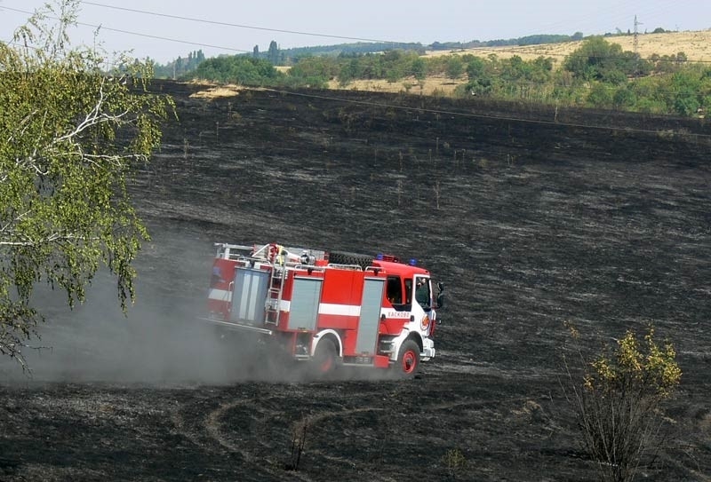 Голям пожар е горял в нива в землището на врачанското