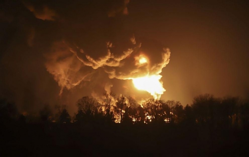 В центъра на град Мелитопол в Запорожка област избухна мощен