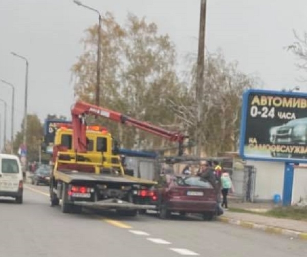 Случаен кадър е документирал момента в който е била запален