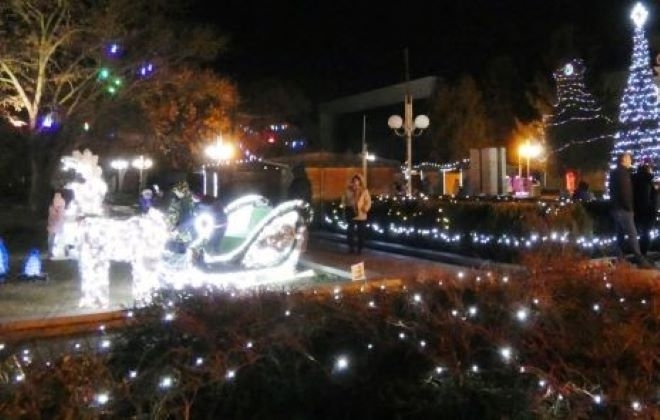 Заловиха жена задигнала празничната украса в Лом съобщиха от МВР Кражбата