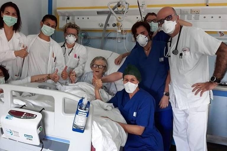 Поредна италианска столетница пребори коронавируса съобщават италиански електрони издания циирани