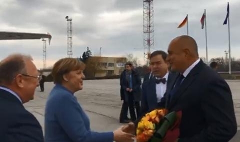 Германският канцлер Ангела Меркел пристигна на работно посещение у нас
