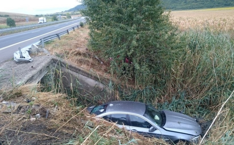 Гръцки жител е катастрофирал с лекия си автомобил „BMW R