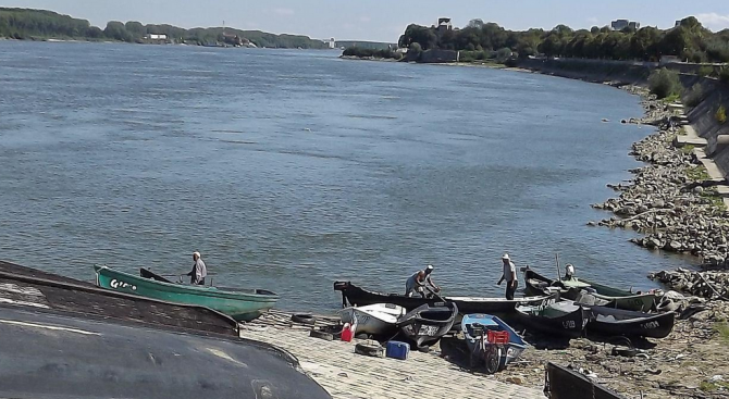 Нивото на Дунав в началото на българския участък на реката