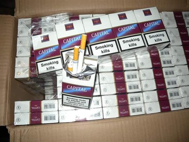 Митнически служители задържаха 12 800 къса 640 кутии цигари без български