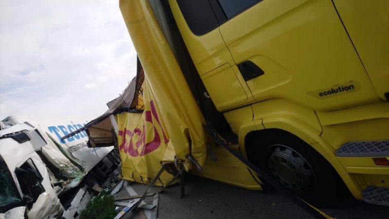 Тежка катастрофа е станала вчера на международен път Е 79 между