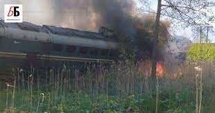 Втори пореден ден товарен влак дерайлира в руския граничен район