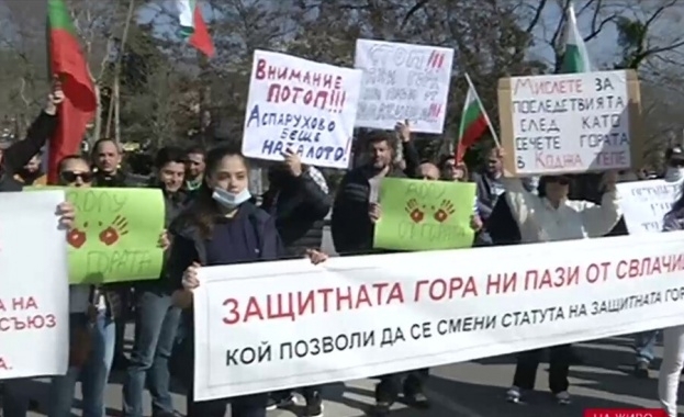 Трети пореден протест във Варна срещу изсичането на защитена гора