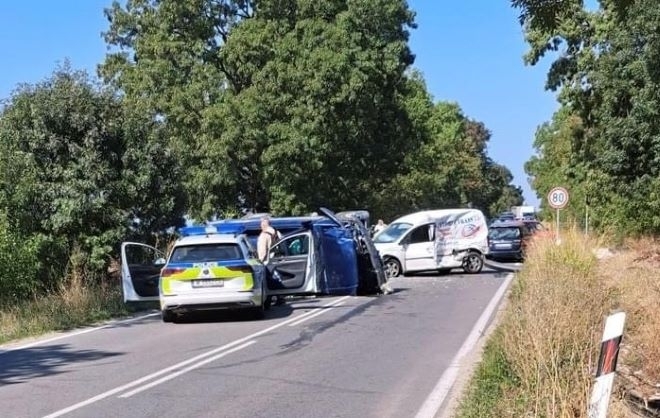 Тежка катастрофа затвори северния път между Монтана и Видин между