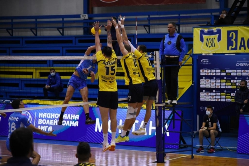 В среща от V кръг на волейболната Суперлигата първа осмица отборът