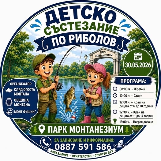 Стягат риболовно състезание за деца в Монтана