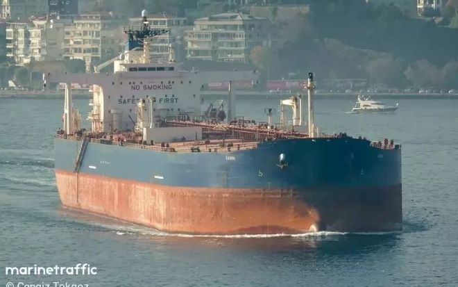 Танкерът Кайрос един от двата кораба които бяха ударени от