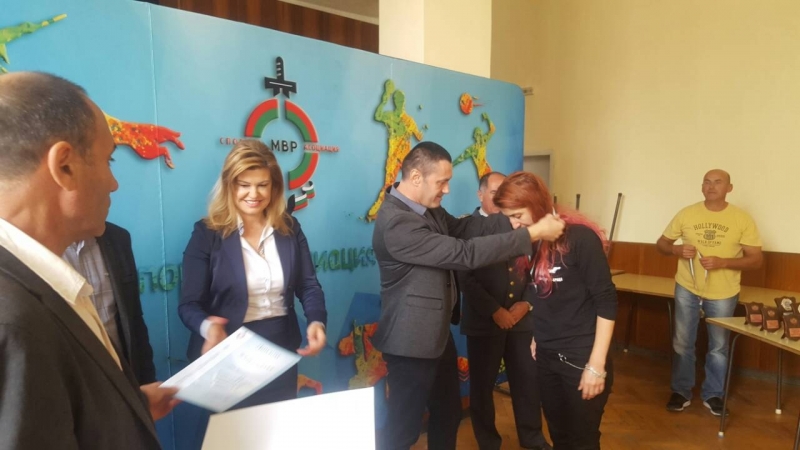 Отборът по стрелба на СК Спартак Враца при ОД на МВР