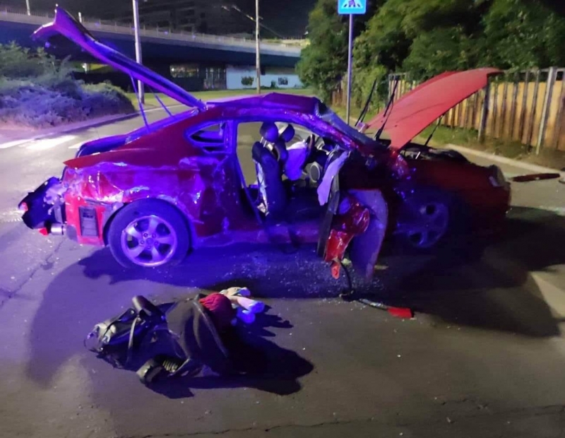 Катастрофа на кръговото движение при 4 ти километър в София около