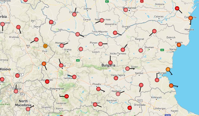 Регистрираха първите температурни рекорди у нас съобщиха в страницата си