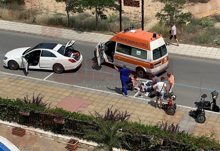 Тежък инцидент е станал преди броени минути пред хотел Тиара