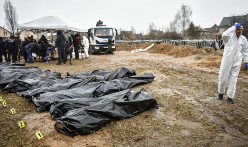 Към 17 октомври телата на 35 военнослужещи и 152 цивилни