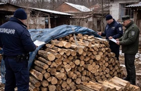 Само за ден: Полицаи намериха близо 10 кубика незаконни дърва в Монтанско