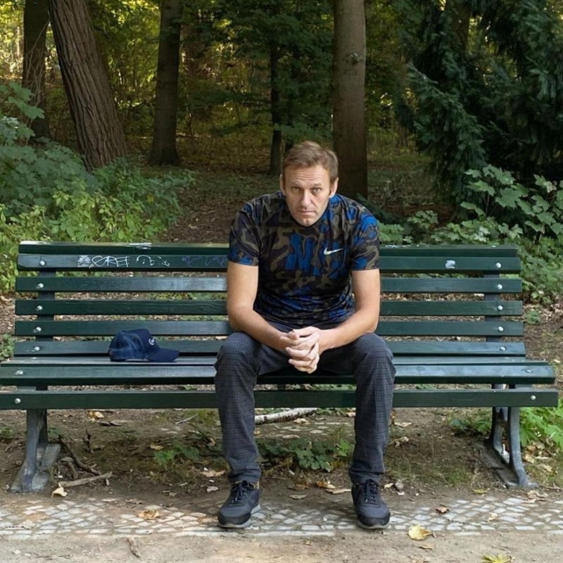 Руският опозиционер Алексей Навални който се възстановява в Германия след