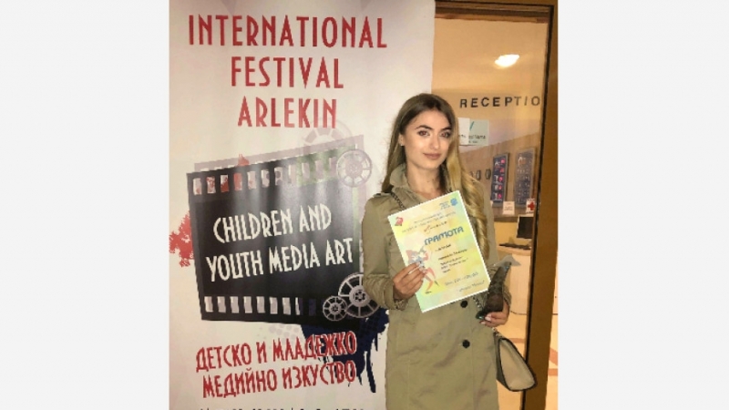 Възпитаничката на Видинската математическа гимназия Антонина Лозанова спечели голямата награда