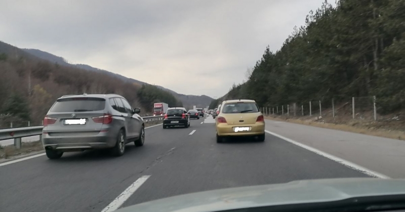 Само за час в участъка на АМ Тракия в област