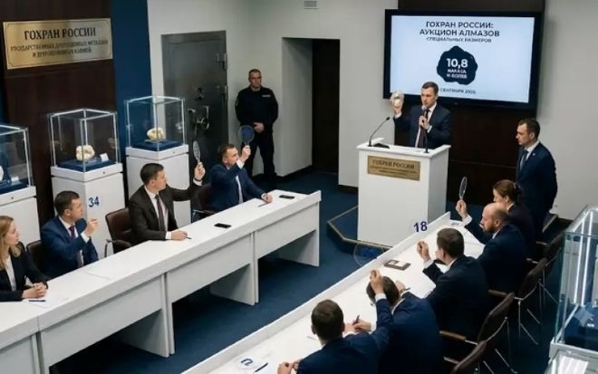 Русия започна да разпродава и диаманти от резерва си
