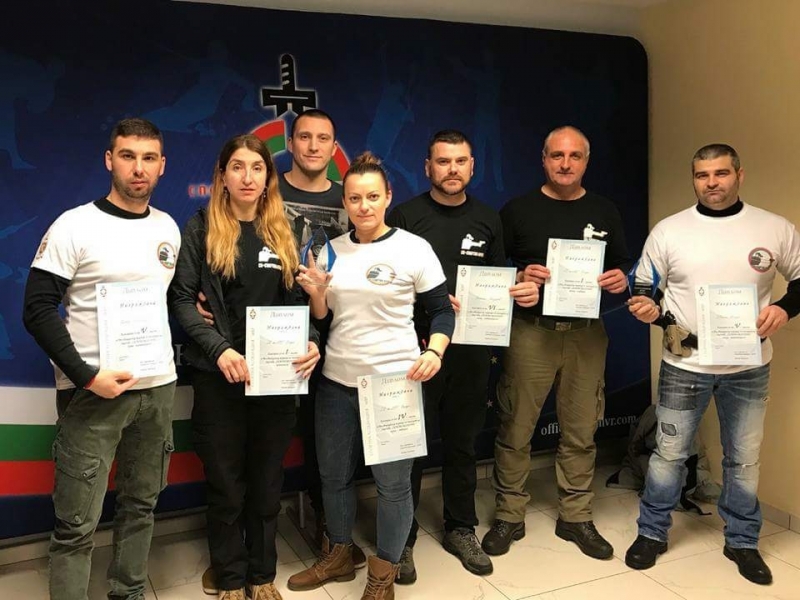 Отборът по стрелба на СК Спартак Враца при ОД