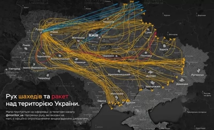 Русия обстреля Украйна с рекорден брой дронове за цялата война