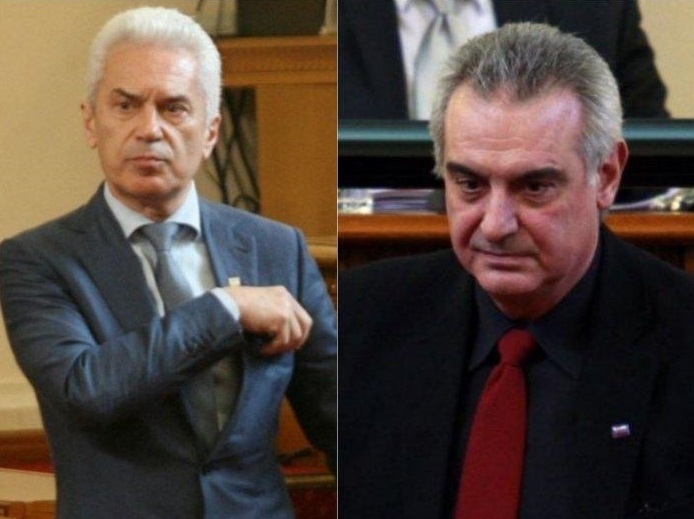 Лидерът на Атака Волен Сидеров и Валентин Касабов от коалиционния