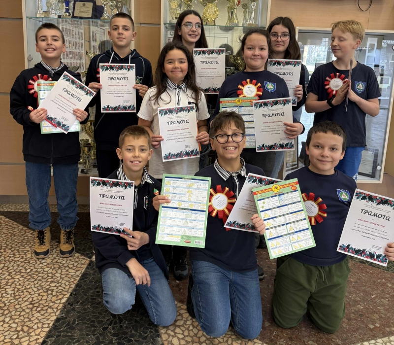 За поредна година учениците от Профилираната природо математическата гимназия показаха