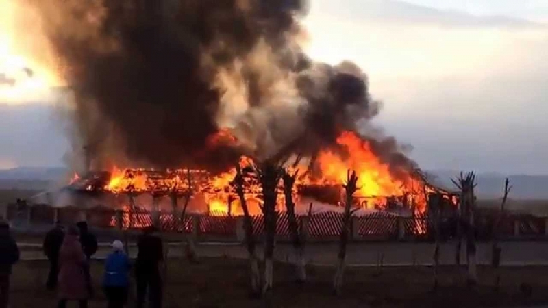 Голям пожар е вилнял навръх Коледа във Видинско съобщиха от