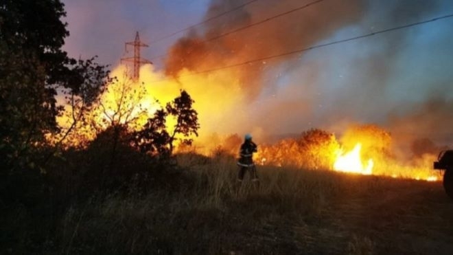 Пожар в Свиленградския район вдигна на крак противопожарните власти в