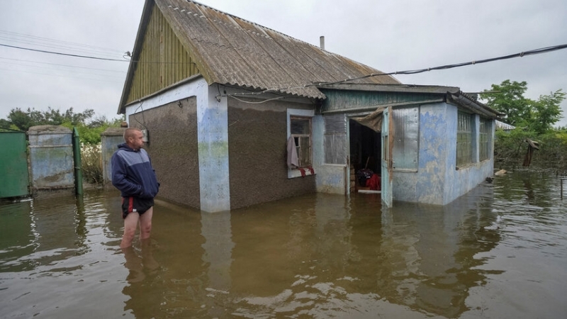 Броят на загиналите при наводненията в два контролирани от Русия