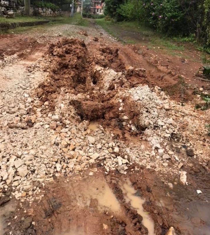 Жители на Берковица се оплкават от разбита улица и нагли