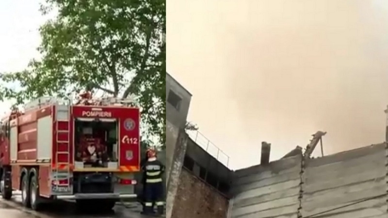 Пожар е избухнал през изминалата нощ в хале на фирма