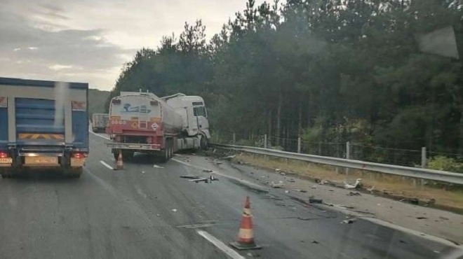 Катастрофирала цистерна затруднява движението по АМ Тракия съобщиха от пресцентъра на