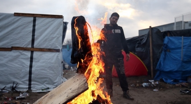 При пожар в австрийски бежански лагер в разположения западно от
