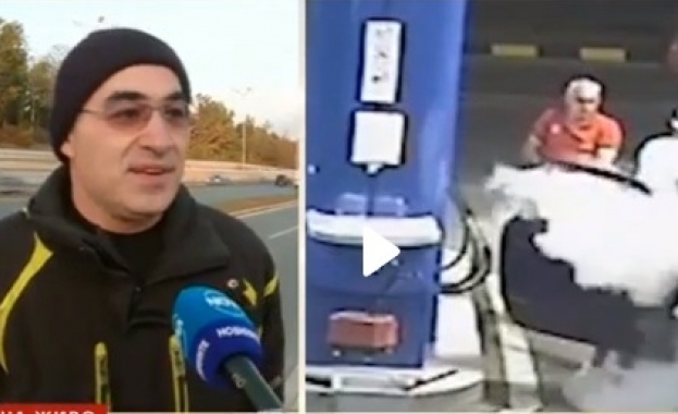 Неочакван урок по безопасност запечатан в кадри от охранителни камери