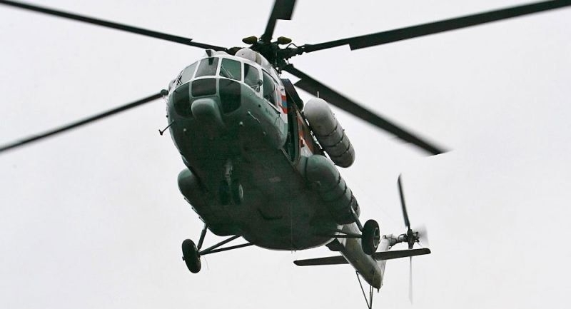 Хеликоптер е паднал на улица в руския град Хабаровск Всички