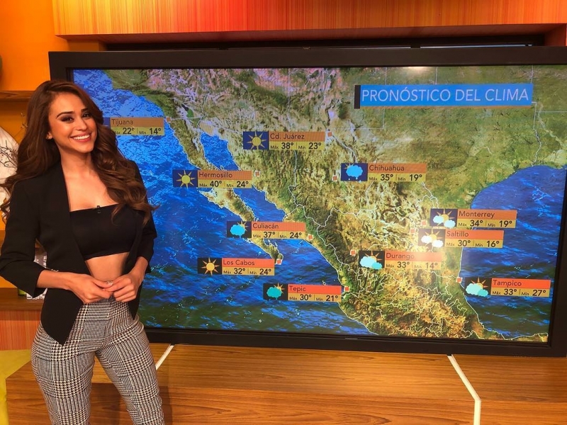 Нейното име е Янет Гарси Мексиканка от прогнозата за времето