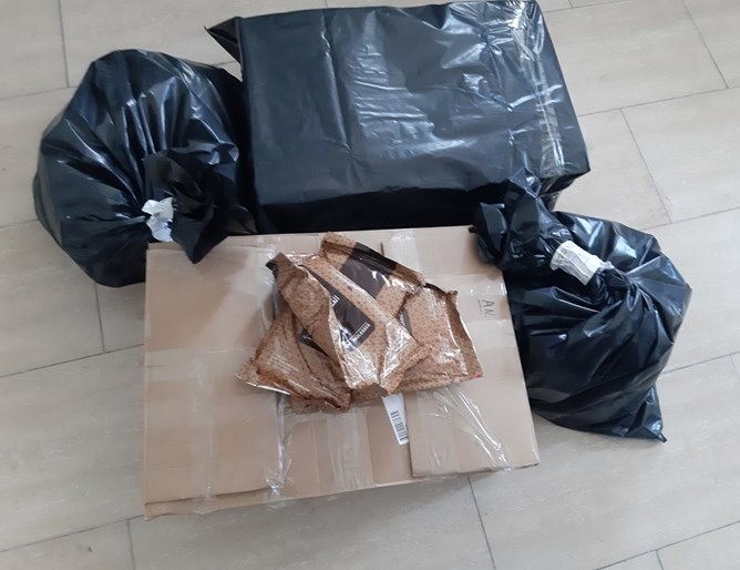 74 кг нелегален тютюн за наргиле бяха задържани в София