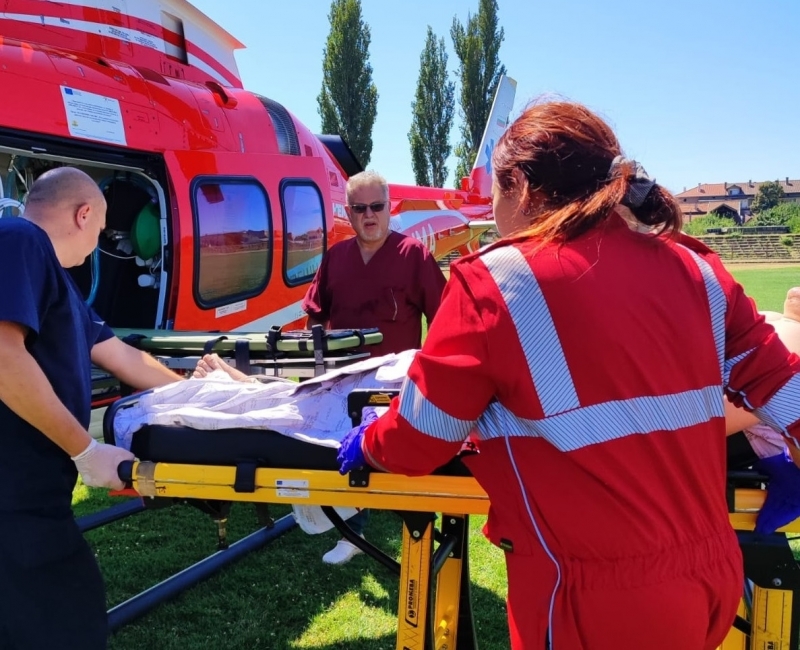 Медицински хеликоптер реализира поредна успешна мисия която е първа във