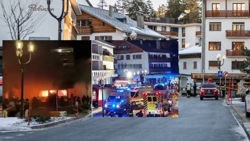 Броят на жертвите при тежкия пожар в швейцарския ски курорт